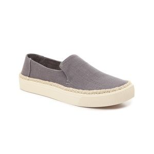 New Toms Sunset Gray Heritage Canvas Slip On